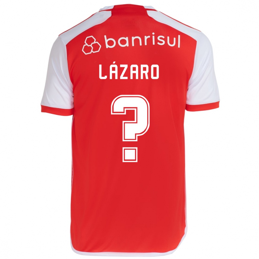 Vyrai Lázaro #0 Raudona Balta Namų Marškinėliai 2024/25 T-Shirt