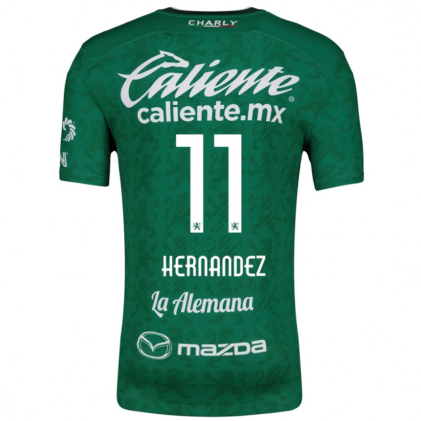 Vyrai Elías Hernández #11 Žalia Balta Namų Marškinėliai 2024/25 T-Shirt