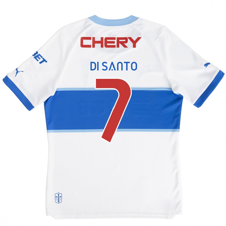 Vyrai Franco Di Santo #7 Balta Mėlyna Namų Marškinėliai 2024/25 T-Shirt