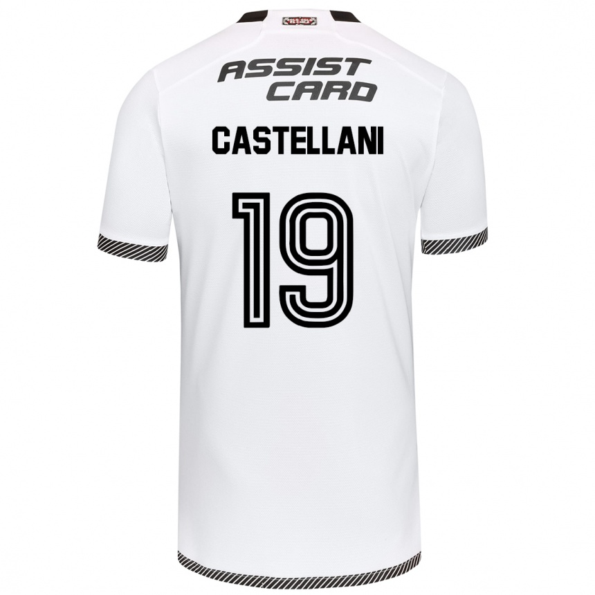 Vyrai Gonzalo Castellani #19 Balta Juoda Namų Marškinėliai 2024/25 T-Shirt