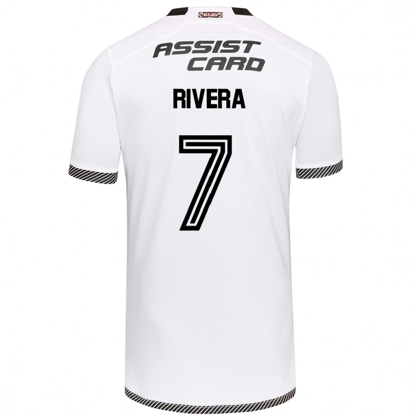 Vyrai Francisco Rivera #7 Balta Juoda Namų Marškinėliai 2024/25 T-Shirt