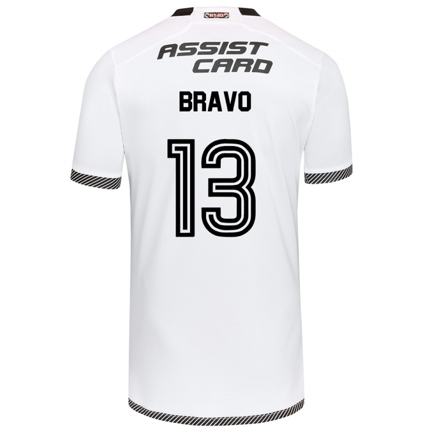 Vyrai Santiago Bravo #13 Balta Juoda Namų Marškinėliai 2024/25 T-Shirt