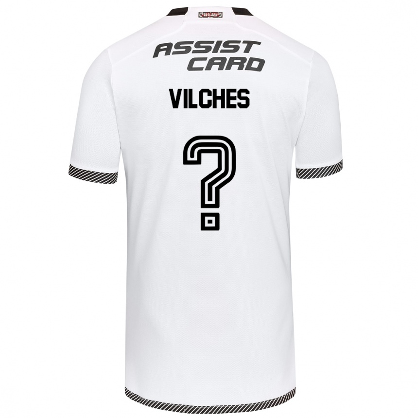 Vyrai Patricio Vilches #0 Balta Juoda Namų Marškinėliai 2024/25 T-Shirt