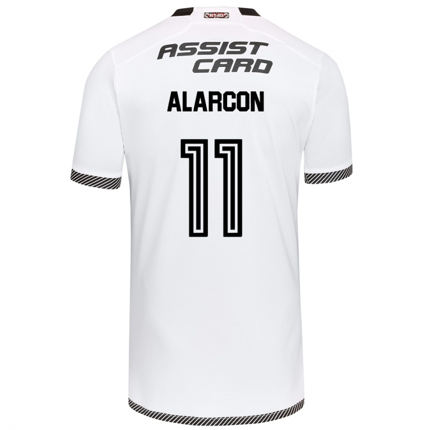 Vyrai Antonia Alarcón #11 Balta Juoda Namų Marškinėliai 2024/25 T-Shirt