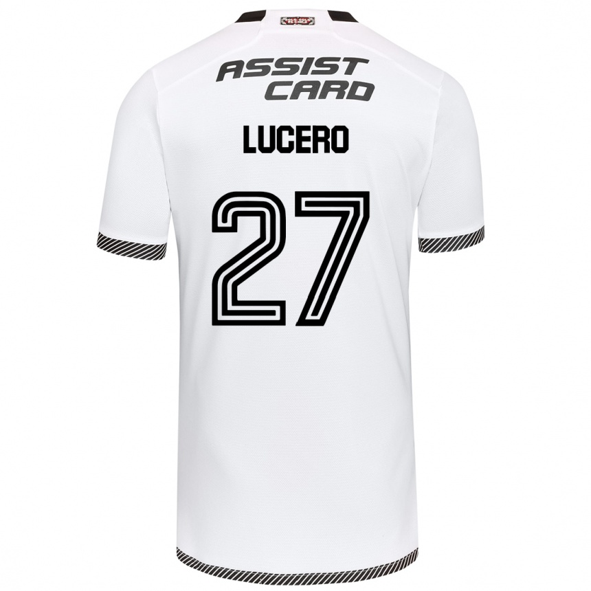 Vyrai Valentina Lucero #27 Balta Juoda Namų Marškinėliai 2024/25 T-Shirt