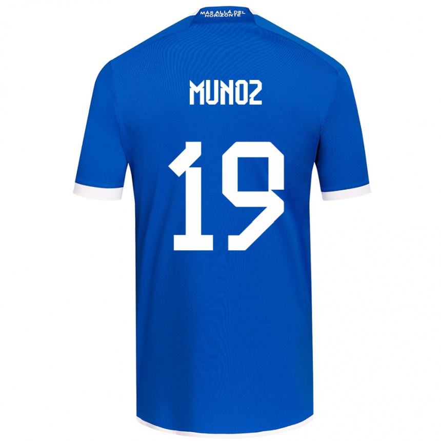 Vyrai Cristóbal Muñoz #19 Mėlyna Balta Namų Marškinėliai 2024/25 T-Shirt