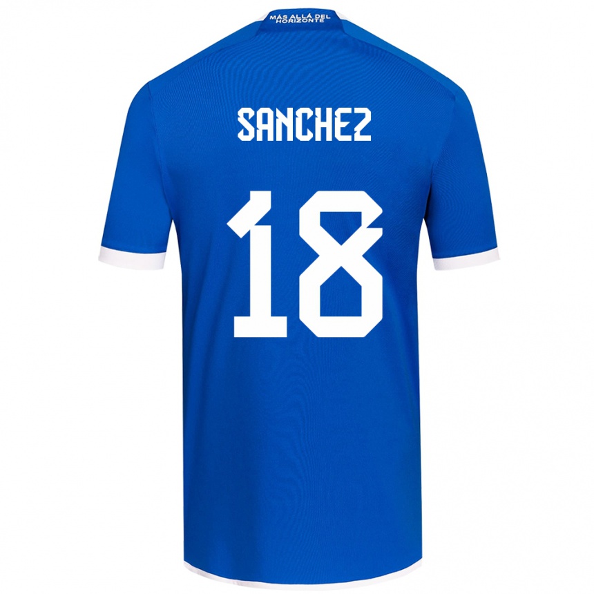 Vyrai Bárbara Sánchez #18 Mėlyna Balta Namų Marškinėliai 2024/25 T-Shirt