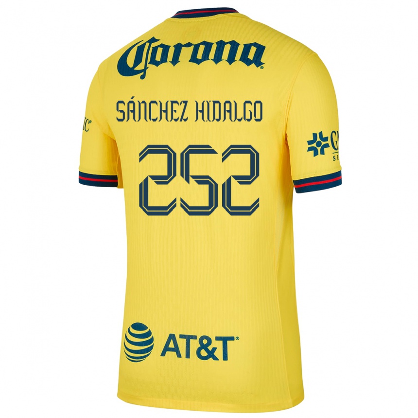 Vyrai Horacio Sánchez Hidalgo #252 Geltona Mėlyna Namų Marškinėliai 2024/25 T-Shirt