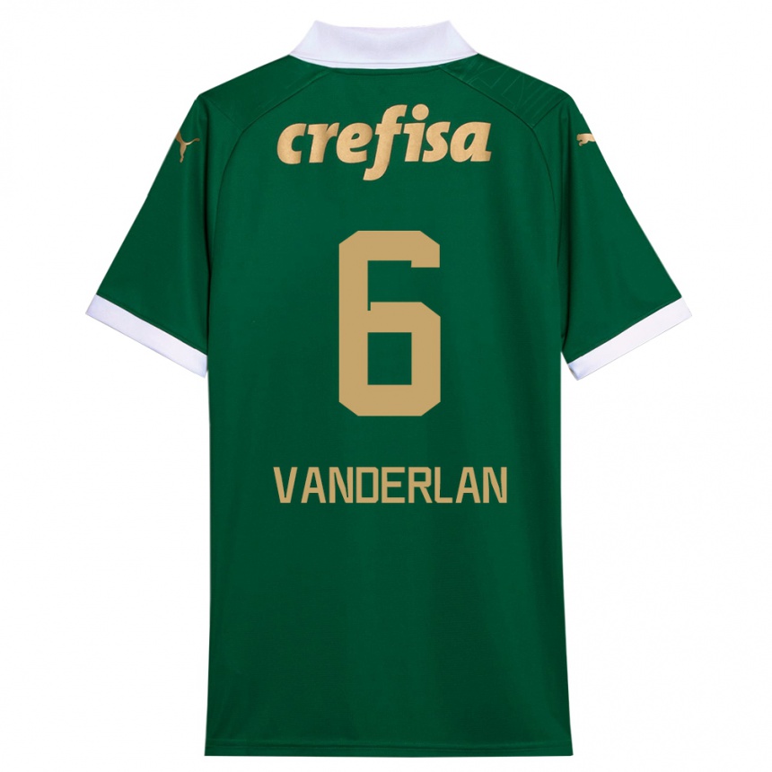 Vyrai Vanderlan #6 Žalia Balta Namų Marškinėliai 2024/25 T-Shirt