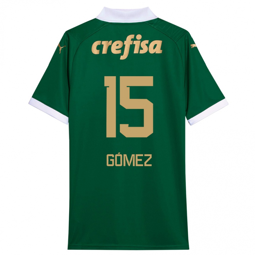 Vyrai Gustavo Gómez #15 Žalia Balta Namų Marškinėliai 2024/25 T-Shirt