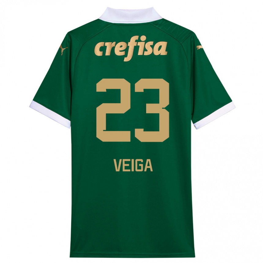 Vyrai Raphael Veiga #23 Žalia Balta Namų Marškinėliai 2024/25 T-Shirt