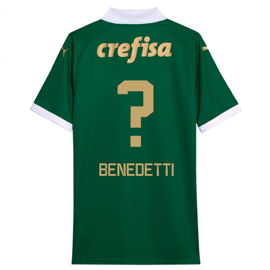 Vyrai Luis Benedetti #0 Žalia Balta Namų Marškinėliai 2024/25 T-Shirt