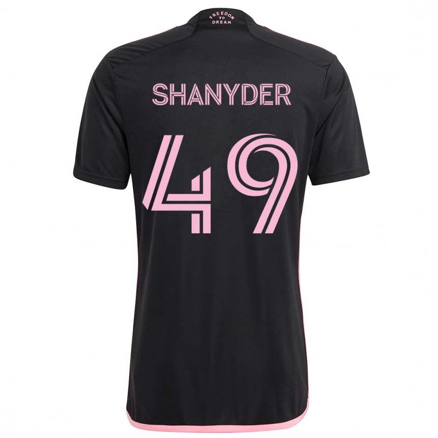 Vyrai Shanyder Borgelin #49 Juoda Išvykos Marškinėliai 2024/25 T-Shirt