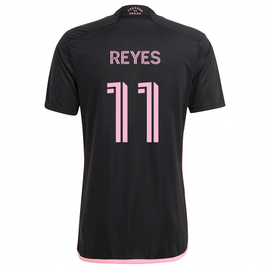 Vyrai Dairon Reyes #11 Juoda Išvykos Marškinėliai 2024/25 T-Shirt