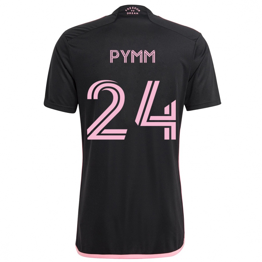 Vyrai Jack Pymm #24 Juoda Išvykos Marškinėliai 2024/25 T-Shirt