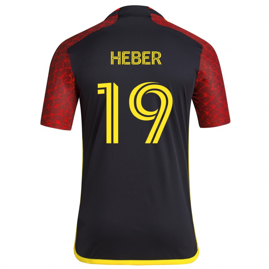 Vyrai Héber #19 Raudona Juoda Išvykos Marškinėliai 2024/25 T-Shirt