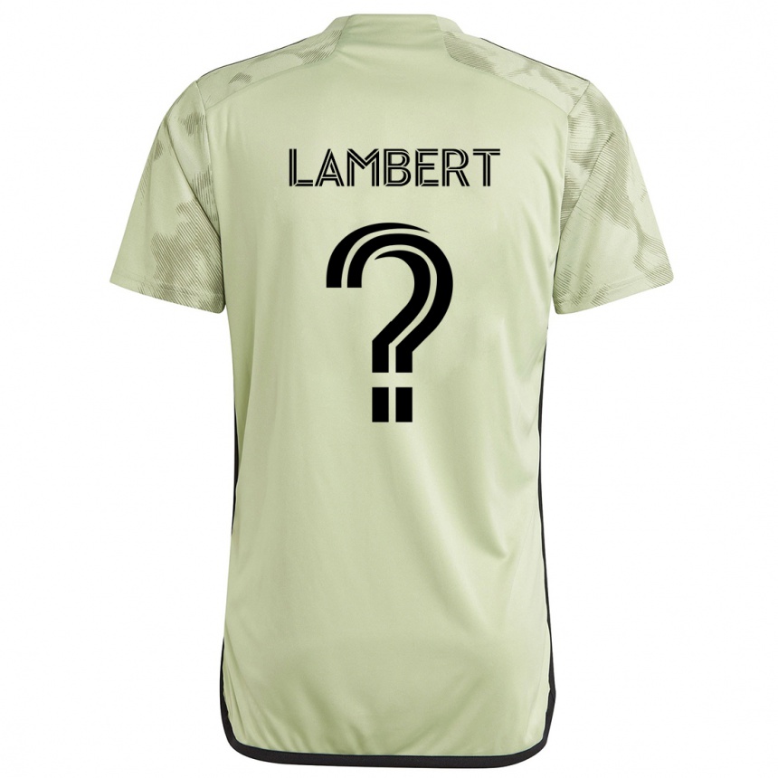 Vyrai Liam Lambert #0 Šviesiai Žalia Išvykos Marškinėliai 2024/25 T-Shirt