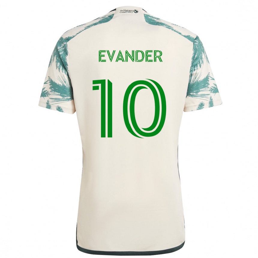 Vyrai Evander #10 Smėlio Ruda Išvykos Marškinėliai 2024/25 T-Shirt