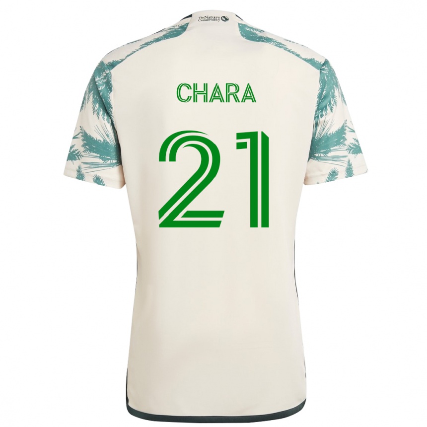 Vyrai Diego Chará #21 Smėlio Ruda Išvykos Marškinėliai 2024/25 T-Shirt