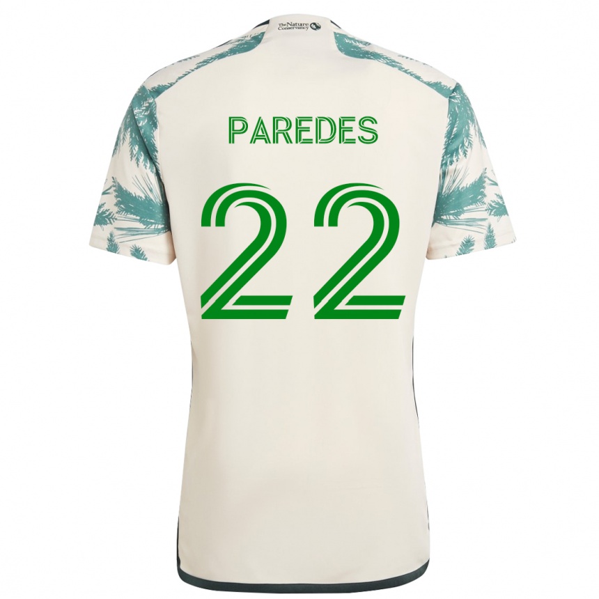 Vyrai Cristhian Paredes #22 Smėlio Ruda Išvykos Marškinėliai 2024/25 T-Shirt