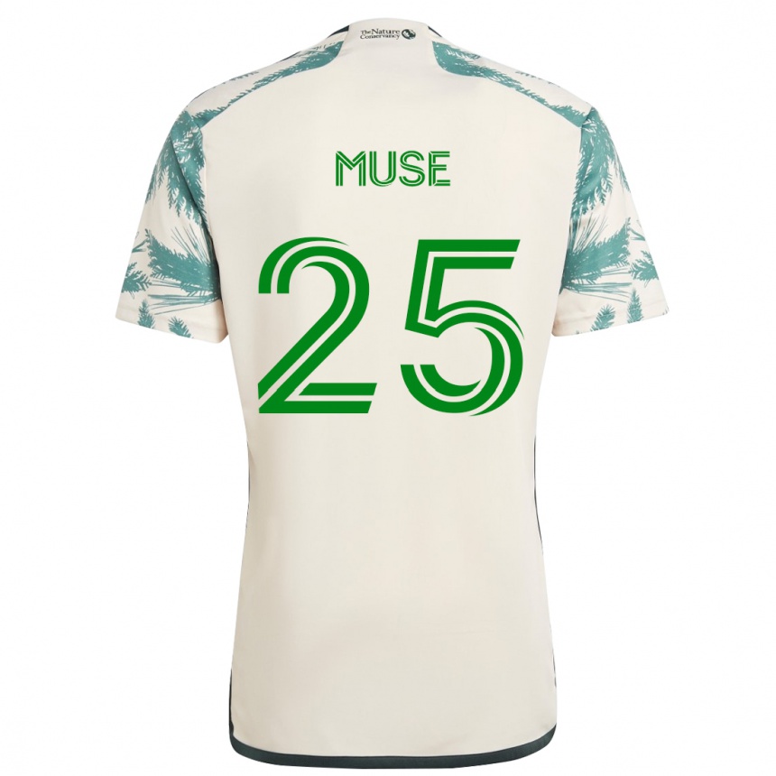 Vyrai Trey Muse #25 Smėlio Ruda Išvykos Marškinėliai 2024/25 T-Shirt