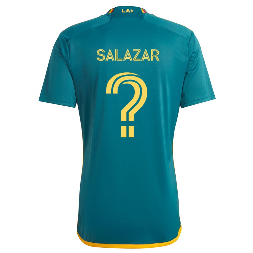 Vyrai Enrique Salazar #0 Žalia Geltona Išvykos Marškinėliai 2024/25 T-Shirt