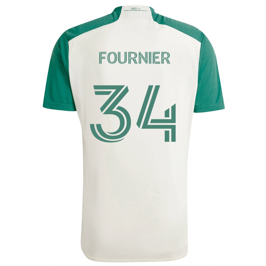 Vyrai Drake Fournier #34 Įdegio Spalvos Žalia Išvykos Marškinėliai 2024/25 T-Shirt