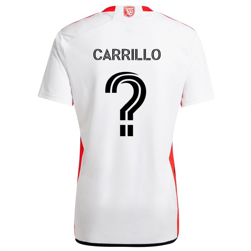 Vyrai Israel Carrillo #0 Balta Raudona Išvykos Marškinėliai 2024/25 T-Shirt