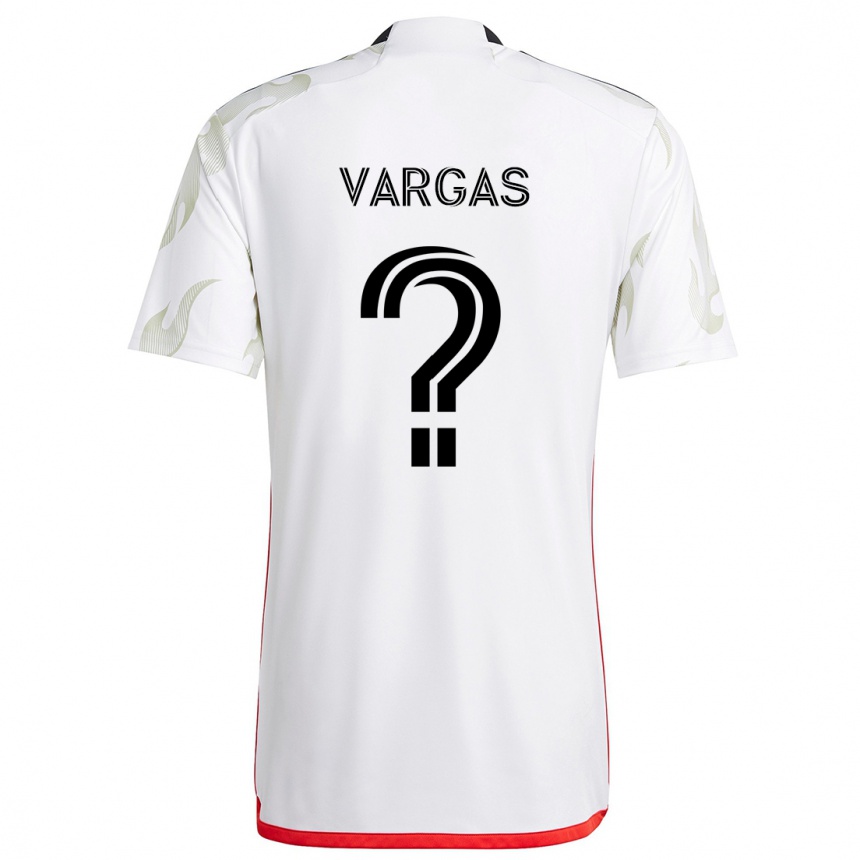 Vyrai Nayrobi Vargas #0 Balta Raudona Juoda Išvykos Marškinėliai 2024/25 T-Shirt