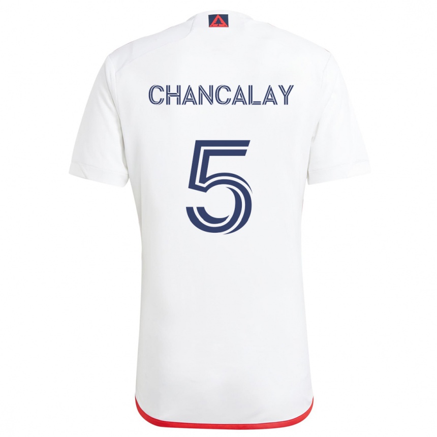 Vyrai Tomás Chancalay #5 Balta Raudona Išvykos Marškinėliai 2024/25 T-Shirt