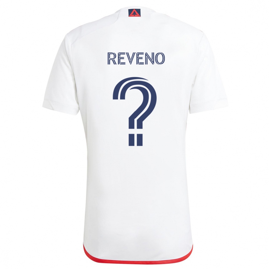 Vyrai Ben Reveno #0 Balta Raudona Išvykos Marškinėliai 2024/25 T-Shirt