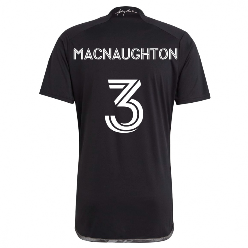 Vyrai Lukas Macnaughton #3 Juoda Išvykos Marškinėliai 2024/25 T-Shirt