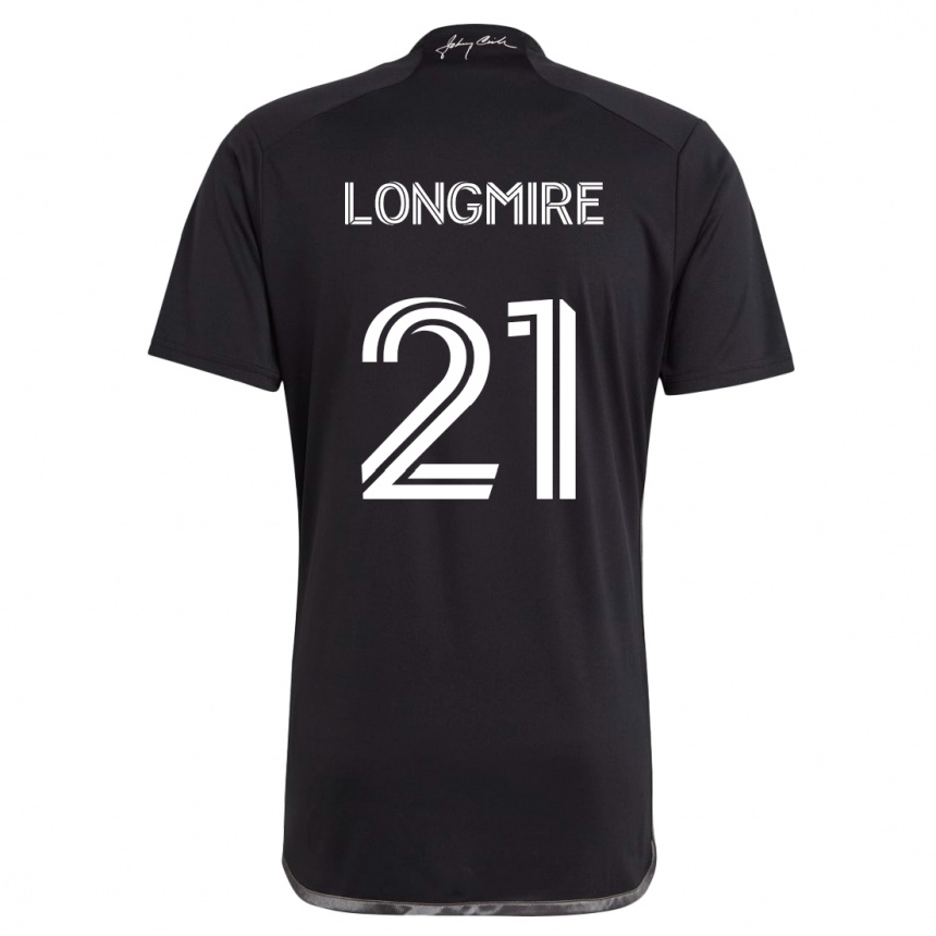 Vyrai Ahmed Longmire #21 Juoda Išvykos Marškinėliai 2024/25 T-Shirt