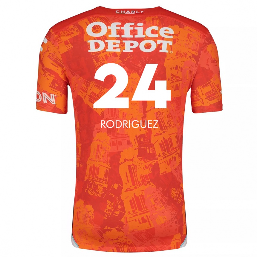 Vyrai Luis Rodriguez #24 Oranžinė Balta Išvykos Marškinėliai 2024/25 T-Shirt