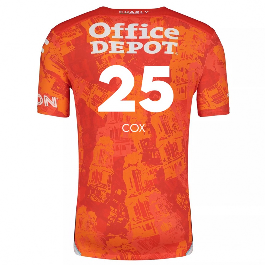 Vyrai Marta Cox #25 Oranžinė Balta Išvykos Marškinėliai 2024/25 T-Shirt