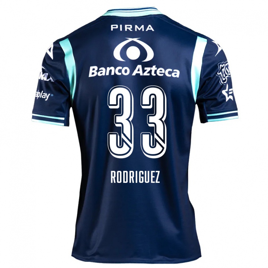 Vyrai Jorge Rodríguez #33 Tamsiai Mėlyna Išvykos Marškinėliai 2024/25 T-Shirt