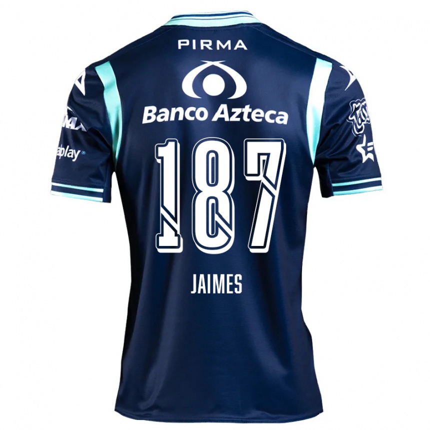 Vyrai Tristhan Jaimes #187 Tamsiai Mėlyna Išvykos Marškinėliai 2024/25 T-Shirt