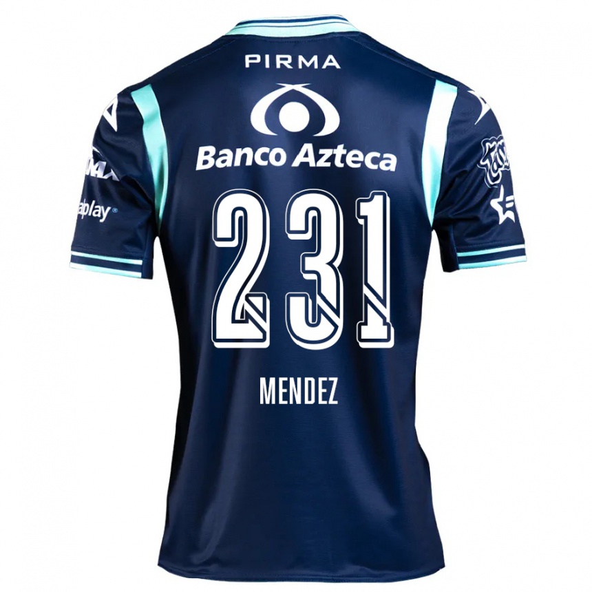 Vyrai Alejandro Méndez #231 Tamsiai Mėlyna Išvykos Marškinėliai 2024/25 T-Shirt