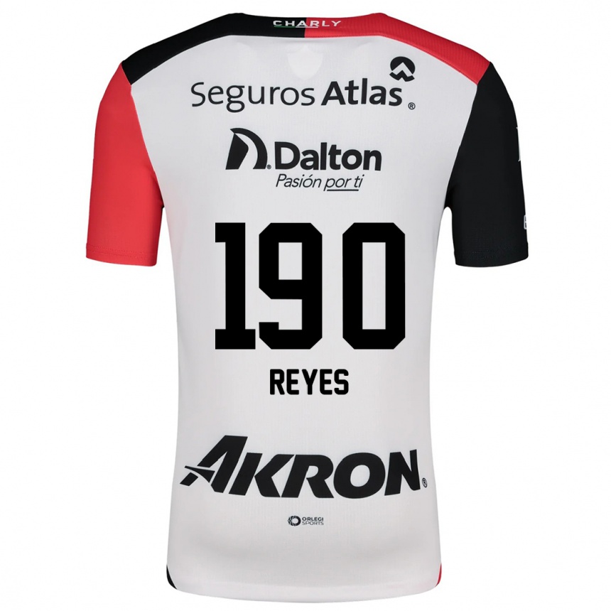 Vyrai Óscar Reyes #190 Balta Raudona Juoda Išvykos Marškinėliai 2024/25 T-Shirt