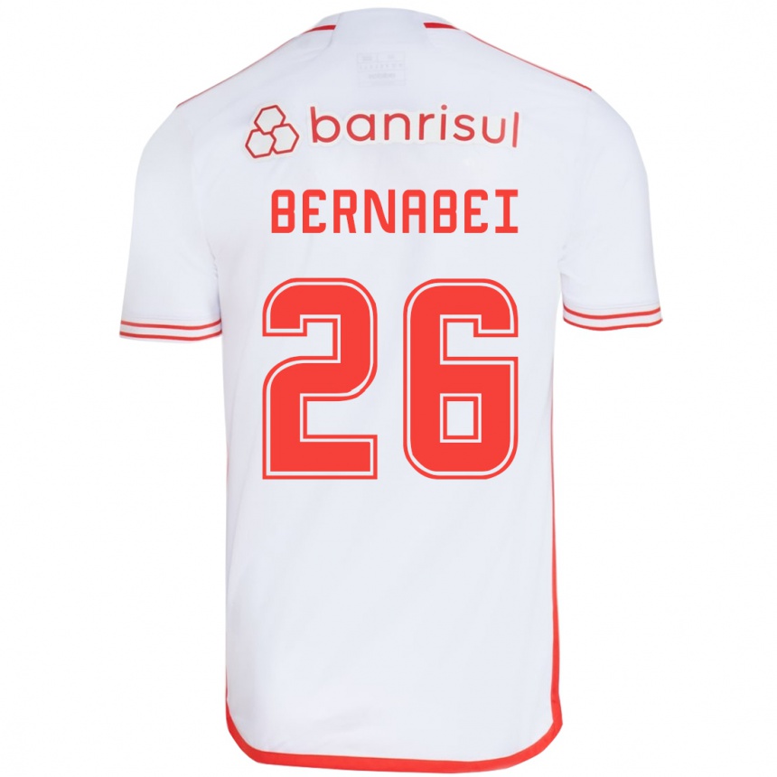 Vyrai Alexandro Bernabéi #26 Balta Raudona Išvykos Marškinėliai 2024/25 T-Shirt