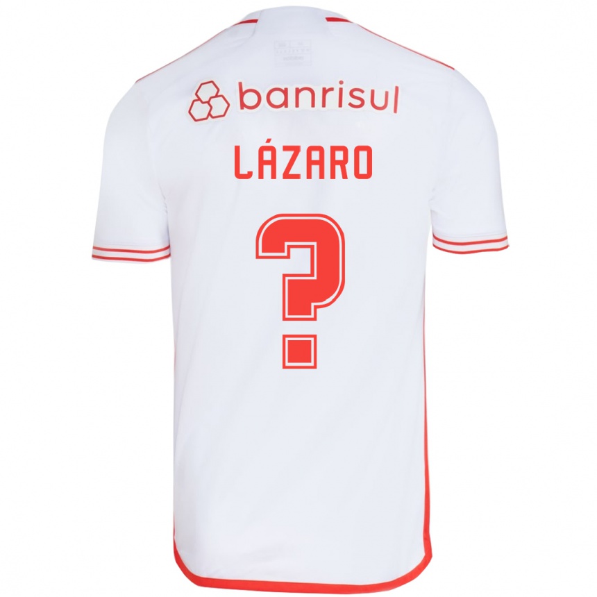 Vyrai Lázaro #0 Balta Raudona Išvykos Marškinėliai 2024/25 T-Shirt