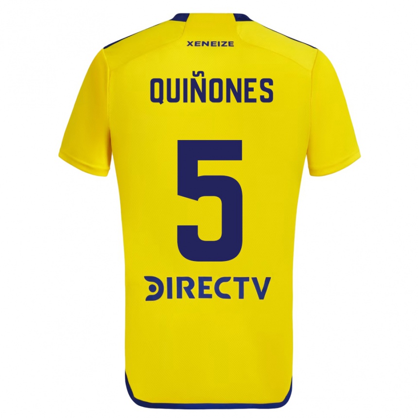 Vyrai Florencia Quiñones #5 Geltona Mėlyna Išvykos Marškinėliai 2024/25 T-Shirt