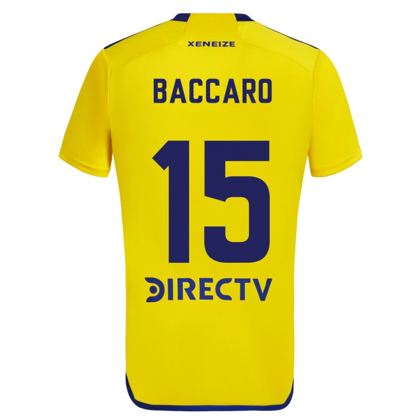 Vyrai Camila Baccaro #15 Geltona Mėlyna Išvykos Marškinėliai 2024/25 T-Shirt