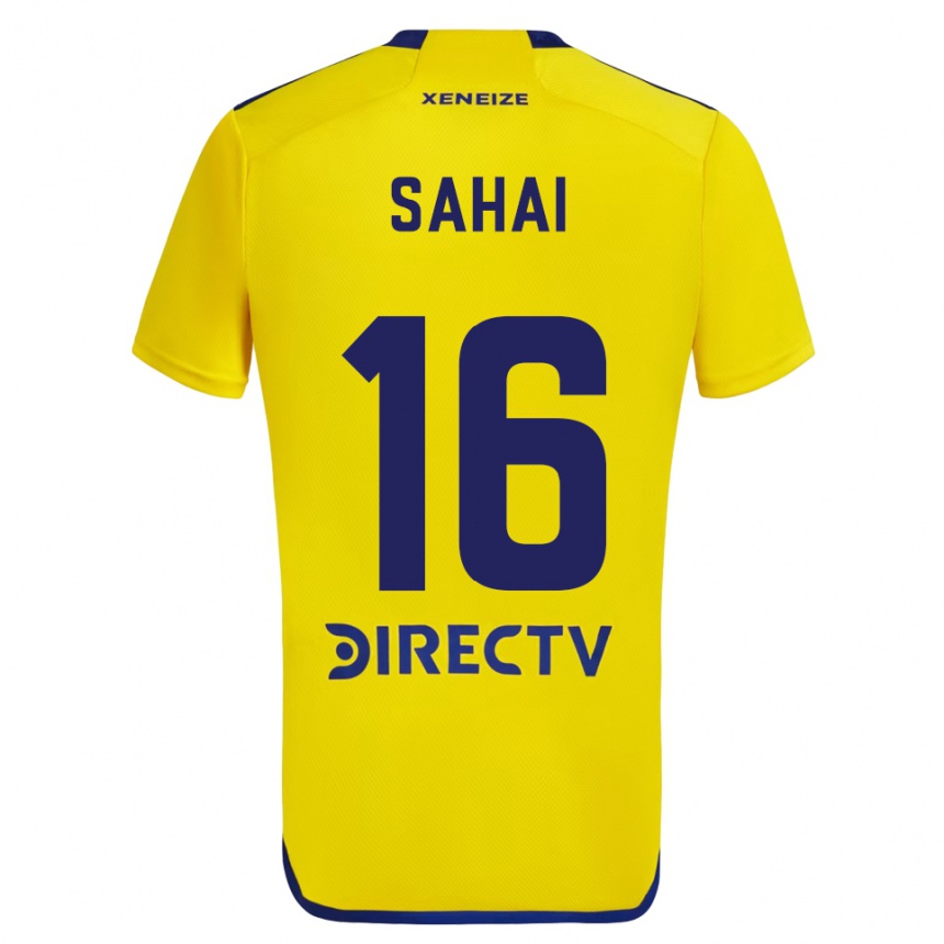 Vyrai Veer Sahai #16 Geltona Mėlyna Išvykos Marškinėliai 2024/25 T-Shirt