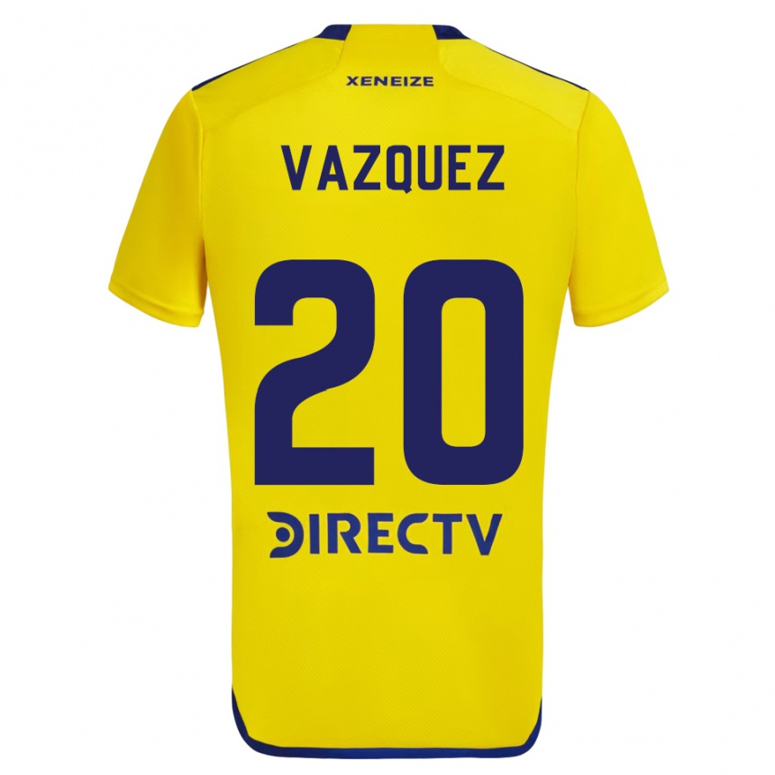 Vyrai Constanza Vazquez #20 Geltona Mėlyna Išvykos Marškinėliai 2024/25 T-Shirt