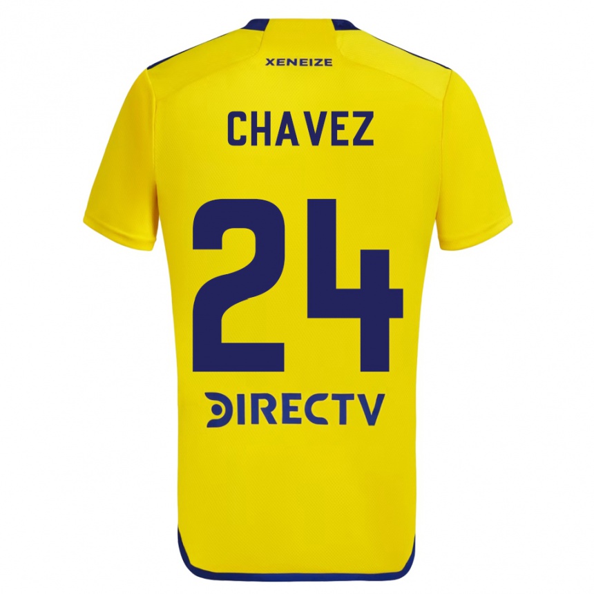 Vyrai Gabriela Chavez #24 Geltona Mėlyna Išvykos Marškinėliai 2024/25 T-Shirt