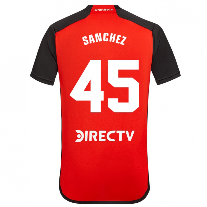 Vyrai Sebastián Sánchez #45 Raudona Juoda Balta Išvykos Marškinėliai 2024/25 T-Shirt