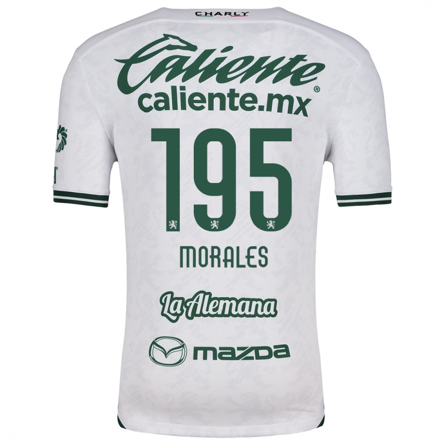 Vyrai Daniel Morales #195 Balta Žalia Išvykos Marškinėliai 2024/25 T-Shirt