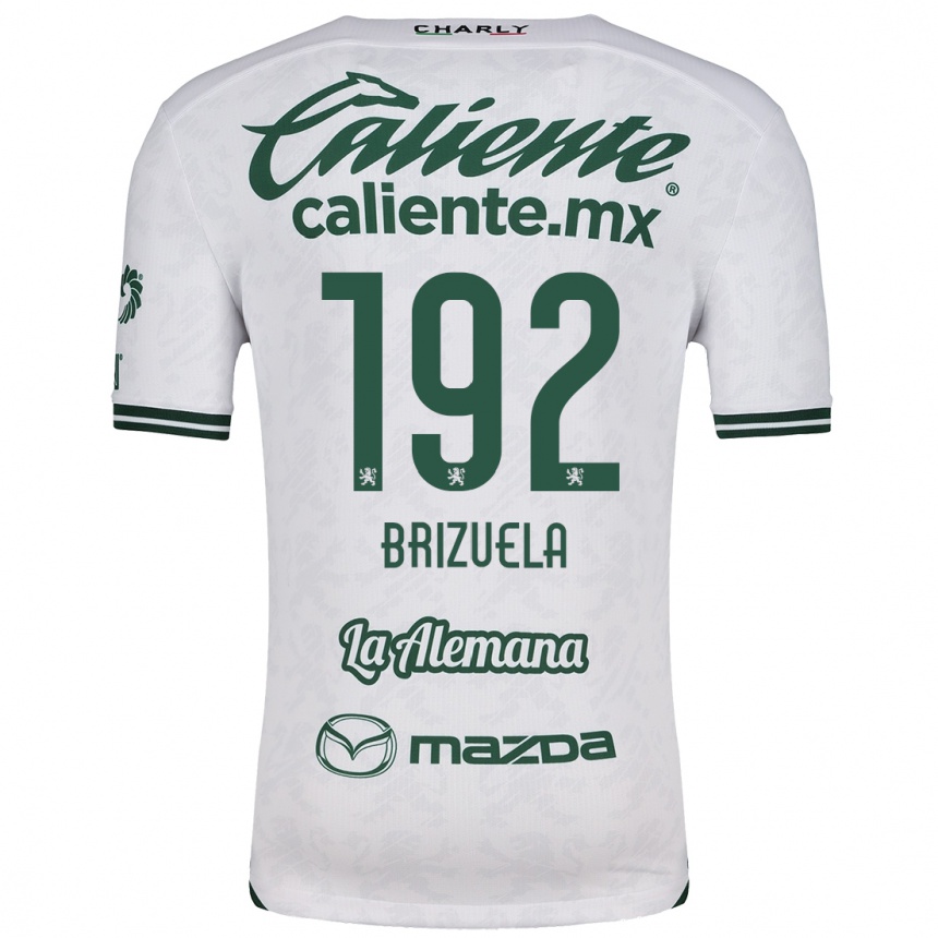 Vyrai Juan Brizuela #192 Balta Žalia Išvykos Marškinėliai 2024/25 T-Shirt