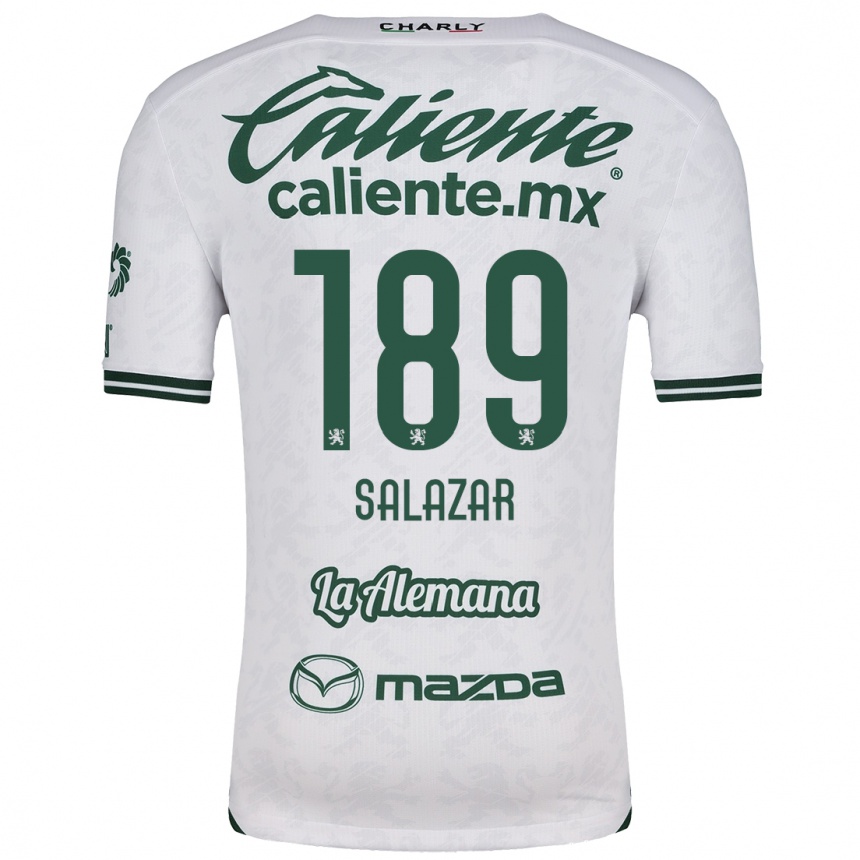 Vyrai José Salazar #189 Balta Žalia Išvykos Marškinėliai 2024/25 T-Shirt